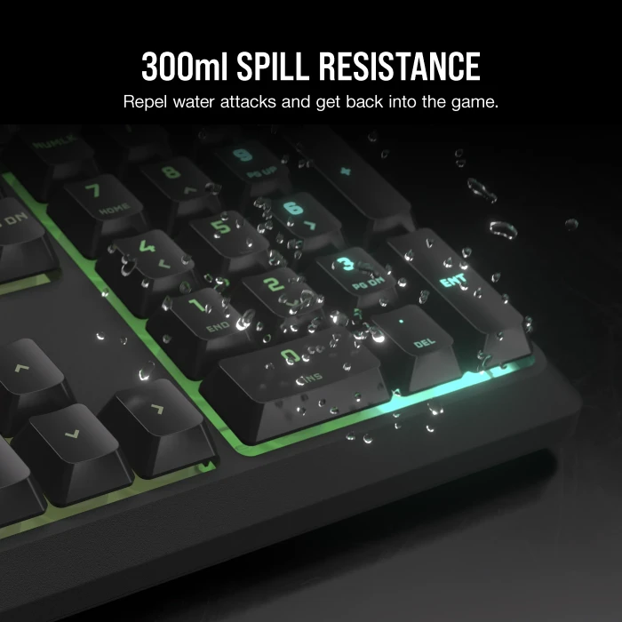 Corsair Gaming K55 CORE RGB, schwarz, USB, US