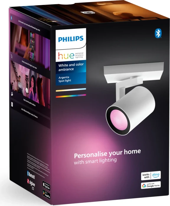 Philips Hue White and Color Ambiance Argenta Spot 1-flammig weiß
