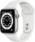 Apple Watch Series 6 (GPS) 40mm Aluminium silber mit Sportarmband weiß Vorschaubild