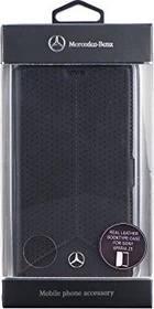Mercedes-Benz Book Cover Leather Perforated für Sony Xperia Z5 schwarz