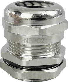 Conrad Electronic TRU Components Kabelverschraubung PG21 Messing vernickelt