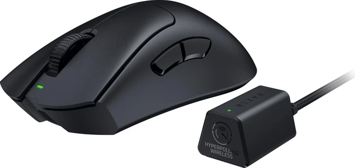 Razer DeathAdder V3 Pro schwarz Smooth-Touch + 8000Hz HyperPolling Wireless-Adapter, USB