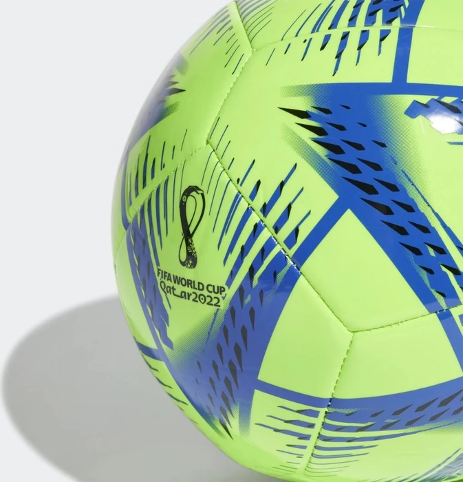 adidas Al Rihla FIFA WM 2022 Club Fußball signal green/pantone/black