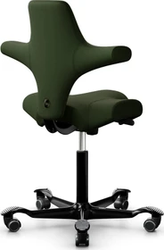 HAG Capisco 8106 Wollstoff Select Sattelstuhl, waldgrün, Gestell schwarz