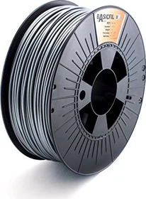 Basicfil PETG, silver, Spule, 2.85mm, 1.00kg
