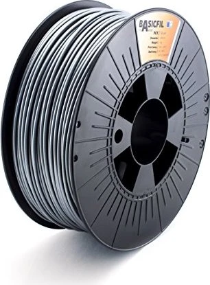 Basicfil PETG, silver, Spule, 2.85mm, 1.00kg