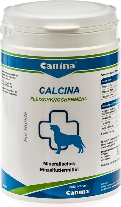 Canina Calcina Fleischknochenmehl für Hunde, 800g