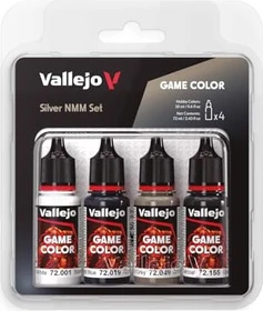Vallejo Game Color Silber NMM Set Farbset, 4-tlg.