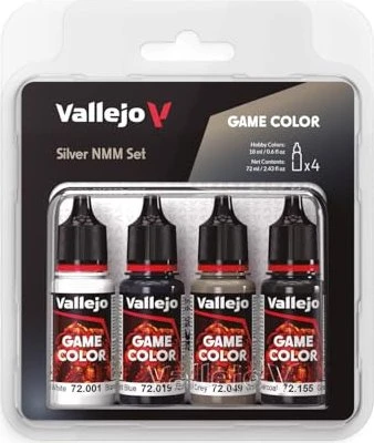 Vallejo Game Color Silber NMM Set Farbset, 4-tlg.
