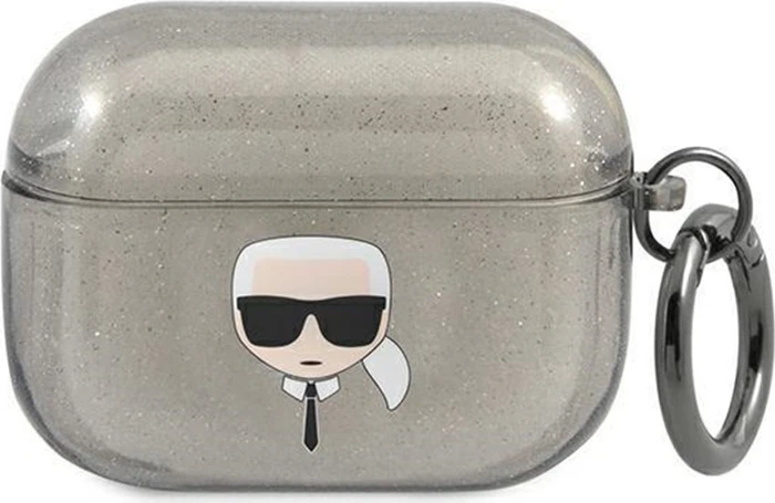 Karl Lagerfeld AirPods Pro Case Glitter schwarz