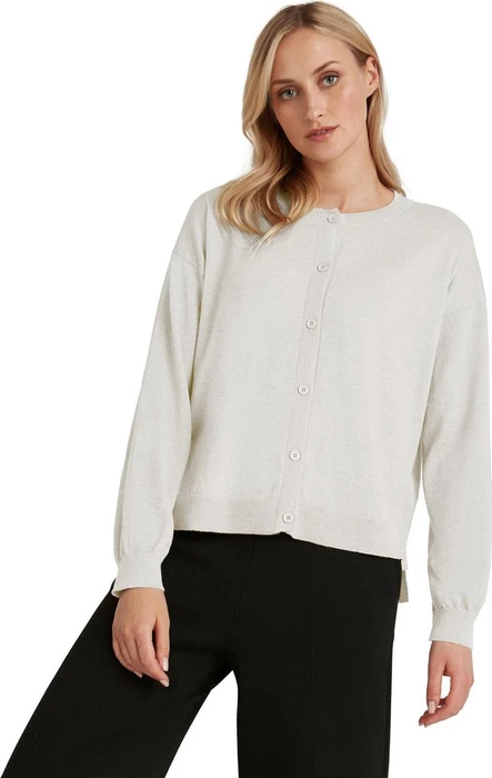 Falke Basic Apparel Cardigan Rundhals Strickjacke beige mel. (Damen)