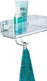 Wenko Vacuum-Loc Quadro Duschkorb Edelstahl/Kunststoff