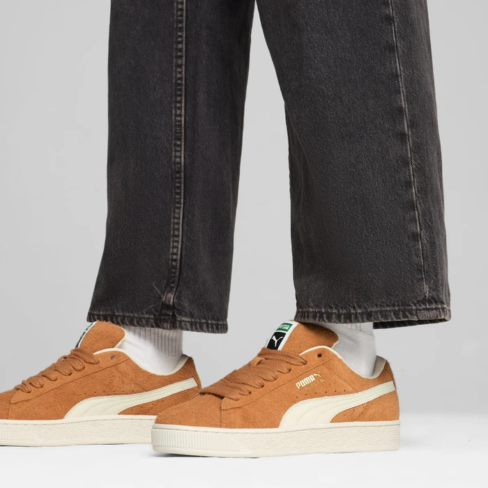 Puma Suede XL Hairy caramel latte/frosted ivory
