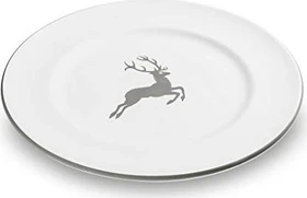 Gmundner Keramik Grauer Hirsch Speiseteller Gourmet 27cm