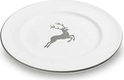 Gmundner Keramik Grauer Hirsch Speiseteller Gourmet 27cm