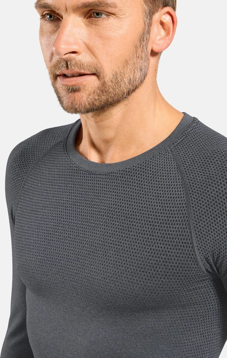 Odlo Performance Light Baselayer Funktionsshirt langarm grey melange (Herren)