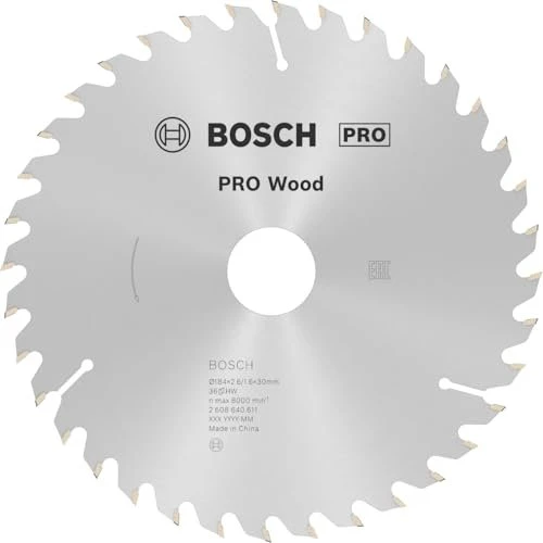 Bosch Professional Optiline Wood Kreissägeblatt 36Z, 184x2.6x30mm, 1 Stück