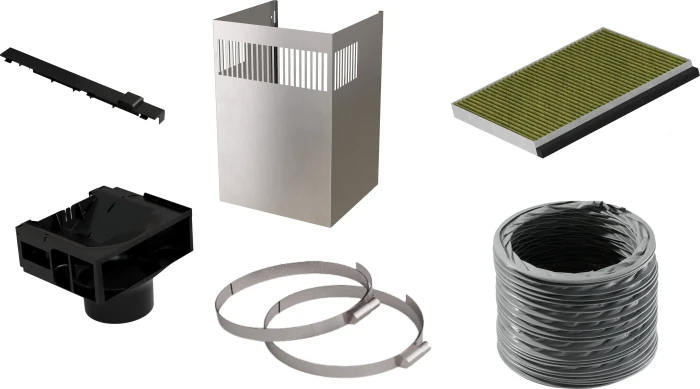 BSH Hausgeräte Long-life Clean Air Umluftset metall optik