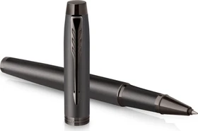 Parker IM Monochrome Tintenroller (Mine) gun metal stainless steel, Geschenkbox