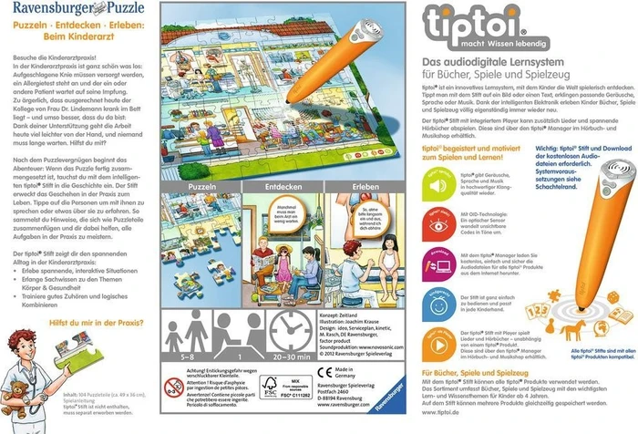 Ravensburger tiptoi Puzzle: Puzzeln, Entdecken, Erleben: Beim Kinderarzt