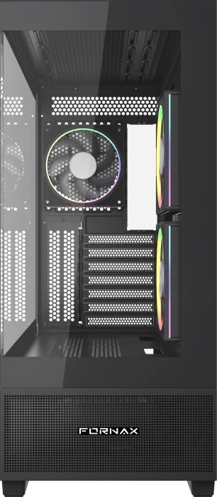 Gembird Fornax X550 Black, Glasfenster