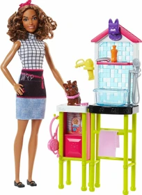 Mattel Barbie - Tierfriseurin Puppe und Spielset