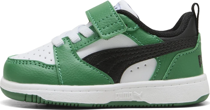 Puma Rebound V6 Lo puma white/puma black/archive green (Junior)