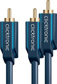 Clicktronic Casual Subwoofer Y-Adapter Cinch Kabel 3m