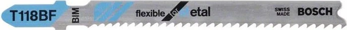 Bosch Professional T118BF BIM Flexible for Metal Stichsägeblatt, 92mm, 25 Stück