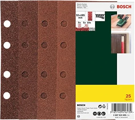 Bosch DIY Schleifblatt-Set, 25-tlg.