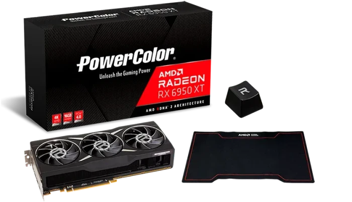 PowerColor Radeon RX 6950 XT, 16GB GDDR6, HDMI, USB-C, 2x DP