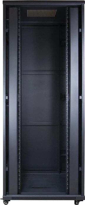 Inter-Tech SNB-8142 Serverschrank 42HE, Glastür, IP20, RAL 9005, 1000mm tief