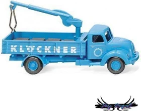 Wiking Pritschen-Lkw mit Ladekran Magirus Sirius Klöckner