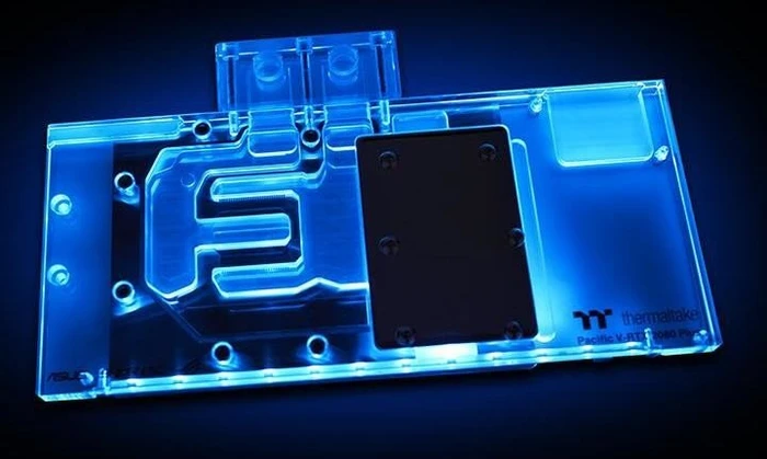 Thermaltake Pacific V-RTX 2080 Plus ASUS ROG GPU Block mit Backplate, transparent
