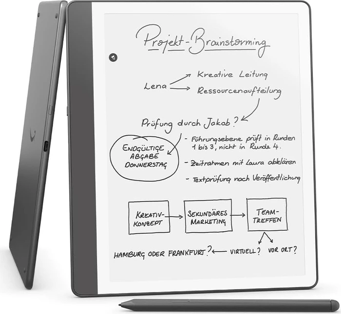 Amazon Kindle Scribe 2. Gen (2024), schwarz, 64GB Flash, ohne Werbung, mit Premium Eingabestift