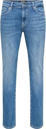 ONLY & SONS Slim Mid Loom Jeans medium blue denim (Herren)