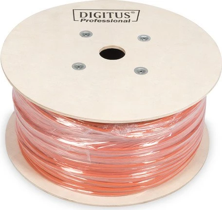 Digitus Professional Twisted-Pair Simplex Verlegekabel Dca, Cat7, S/FTP, ohne Stecker, 500m, orange