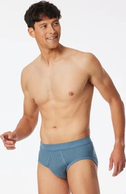 Schiesser Original Classics Feinripp mit Eingriff 2er Pack Slip atlantikblau (Herren)