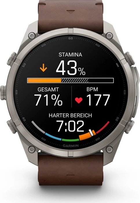 Garmin Fenix 9 Pro inReach 51mm titanium/walnut leather