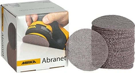 Mirka Abranet Grip Gewebeschleifblatt K400, 77mm, 50 Stück