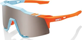 100% Speedcraft soft tact two tone/hiper silver mirror lens