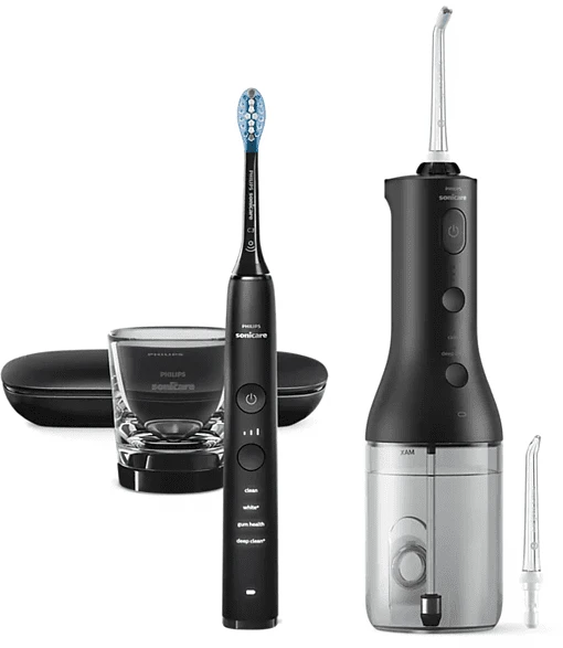 Philips HX3866/43 Cordless Power Flosser 3000 + DiamondClean 9000 schwarz