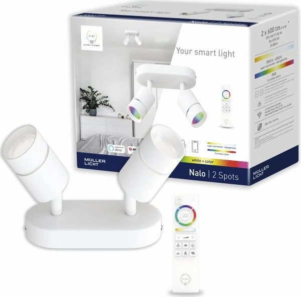 Müller Licht tint Nalo 2 LED Deckenleuchte white+color 10.4W RGBW