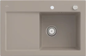 Villeroy & Boch Subway 45 Einbau Becken rechts mit Ablauffernbedienung almond