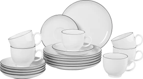 Seltmann Weiden Lido Black Line Kaffeeservice, 18-tlg.