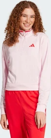 adidas Essentials Color Pop French Terry Crop Quarter-Zip Originals Sweatshirt clear pink (Damen)