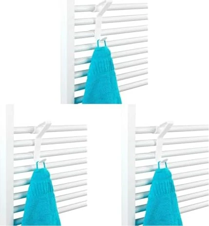 Wenko Universal Flexi Haken für Handtuchheizkörper weiß