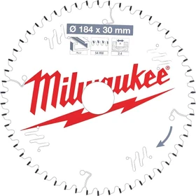 Milwaukee CSB P Alu TF Kreissägeblatt 54Z, 184x2.4x30mm, 1 Stück
