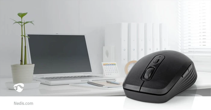 Nedis Wireless Mouse, schwarz, USB