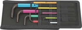 Wera 950 SPKL/9 SZ Multicolour Imperial zöllig Innensechskant Winkelschlüsselsatz, 9-tlg.